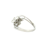 18k White Gold and Diamond Fancy Ring in size 5.5 and total gold weight of 3.76g